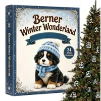 Merkloos Kerst Countdown Kalender met Honden Thema