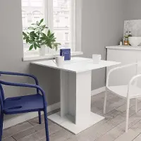 Merkloos Moderne Witte Eettafel van Hout, 80 x 80 cm