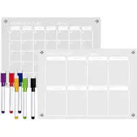 Merkloos Magnetische Acryl Kalender voor Muur 29,7x21cm