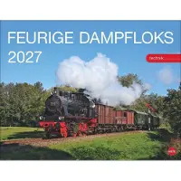 Merkloos Posterkalender 2027 - Krachtige locomotieven, 44 x 34 cm