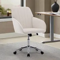 Merkloos Ergonomische Bureaustoel met Fluwelen Bekleding