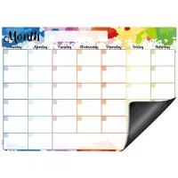 Merkloos Magnetische Droog Uitwisbare Kalender voor Organisatie