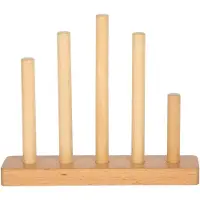 Small Foot - Houten Stapelhuis Roze - 18dlg.