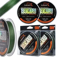 Black Tsugaru Vislijn 0.10mm 300m 7.3kg Micro Tex - Groen