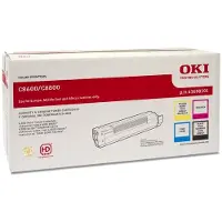 OKI 43698501, Zwart, Blauw, Paars, Geel, 4 stuks