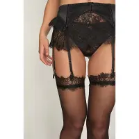 Hunkemoller Jarretel Rok Sylvia Zwart Dames | Maat: M