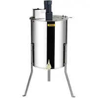 OEM Honingcentrifuge, elektrisch aangedreven, roestvrijstalen constructie./h3Lichtgrijs