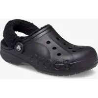 Crocs Baya Lined Fuzz Strap dames klompen zwart maat 38/39