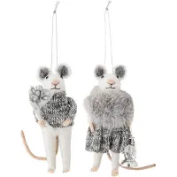Bloomingville - Peo Ornament - Grey - Wool
