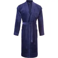 Calida After Shower Men Bathrobe Donkerblauw katoen Large Heren