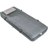SoBuy Campingmatras Opblaasbaar - Grijs - 191 x 76 x 22 cm - 1-Persoons, met Kussen en Pomp