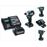 Makita TD 001 GD1 accu-slagmoersleutel 40 V 220 Nm 1/4" XGT Brushless + 1x accu 2,5 Ah + oplader