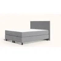 Emma Original Boxspring 180x200 - Donkergrijs - Klassiek Hoofdboord - Beukenhout
