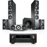 Teufel DEFINION 3 Surround + Denon X3800H "5.1-Set" Home cinema Antraciet