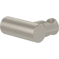 Villeroy & Boch V&B Handdouchehouder, universeel, rond, wandmontage, geborsteld nikkel, zwarte afwerking