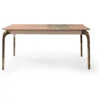 AEA Eettafel, beige, modern, elegante eethoektafel, keukentafel, tafel