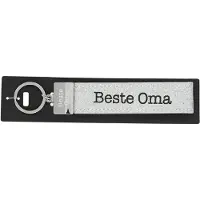 Depesche sleutelhanger cadeau voor oma met metalen detail en opdruk.