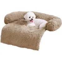 Merkloos Honden Sofa Bed Mat met Pluche Hoes 30" x 30" x 6"