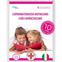 Dripio Anti-mijt set Sogno: Matrasbeschermer 80x190x20 cm + Kussensloop 50x80 cm