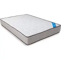 OEM Matras Stockholm, 190x135x21 cm, wit/grijs