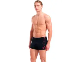 Arena - Graphic Swim Short Stripes - Zwembroek 5, zwart