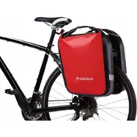 Crosso Dry 60 Fietstassen Set - Rood - Waterdicht & Duurzaam