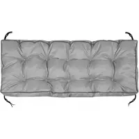 AIO Factory Waterdichte Tuinkussen 120x40 cm voor Bank, Pallet, Schommel - Grijs