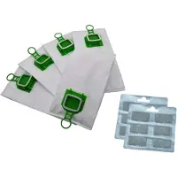 Dripio 12 stofzuigerzakken van microvezel + 12 geurstenen voor Kobold 140/150
