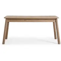 JVmoebel Skandi eettafel van massief eikenhout, naturel kleur, modern design met uitschuifbare functie