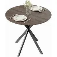 HOMCOM Eettafel, keuken tafel voor 2 personen in industriële stijl, bruin