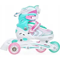 Raven Lia PLUS 4-in-1 Kinder Skates/Schoenen, Maat 27-30, LED Wielen