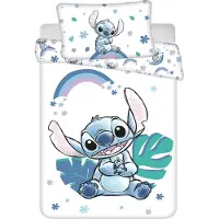 Jerry Fabrics Lilo and Stitch Peuterdekbedovertrek Regenboog - 100 x 135 cm - 40 x 60 cm - Katoen