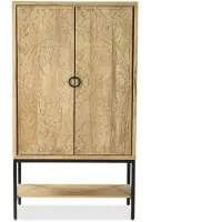 Bommel Wonen Opbergkast Belleville - 90 cm - 2 deuren - Mangohout Loom Naturel