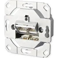 METZ CONNECT 130C381200-I Netwerkdoos Inbouw (in muur) Inzet CAT 6A 2 poorten