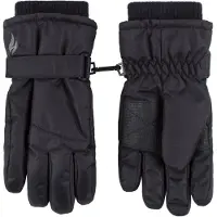 Heat Holder Jongens Winter Fleece Gevoerde Thermische Ski Sneeuw Handschoenen - Zwart