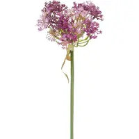 Easyplants | Kunstbloem Allium 60 cm paars | Zijde | Nepbloemen | paars | Onderhoudsvrij | Kant-en-klaar
