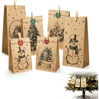 Dripio Adventskalender om zelf te vullen, met 24 papieren zakjes en cijferstickers