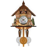 Dripio Klokkenhuis, wandklok, met automatische slinger en bel, MDF, 15x7 cm, CM010