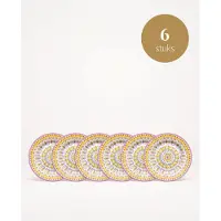 Pip studio - Lily & Lotus - Borden - Moon Delight Yellow - 17 cm - Set van 6