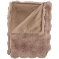 DK Design Daan Kromhout - Plaid - Deken - Bont Look - Montana - Imitatiebont - 140x180cm - Bruin