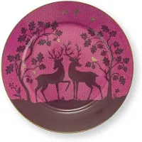 Pip studio Deerest Darling Gebaksbord Roze 17 cm Porselein