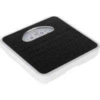Adler Mechanische badweegschaal, analoog, merk , 136 kg, wit, antislip