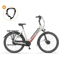Puch E-Modern Basic N7 - Elektrische Fiets - 28 inch - 250W motor - Actieradius tot 120 km - 7 versnellingen - 540Wh accu - Zijde Grijs Mat