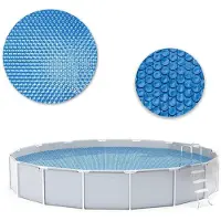INF Ronde Zonne-PE Bubbel Zwembadafdekking 180cm (6 feet) - Blauwe Thermische Zwembaddeken voor Ronde en Vierkante Zwembaden