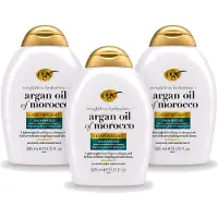 OGX 3 x - Argan Oil of Morocco - Shampoo - Lichtgewicht - Voor Dagelijks Gebruik - 385 ml - Voordeelverpakking - 3 stuks