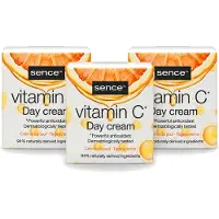 Sence 3 x - Vitamine C - Dagcrème - Stralende Huid - 50 ml - Voordeelverpakking - 3 stuks