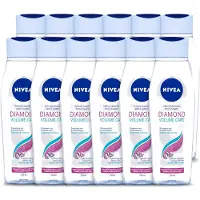 Nivea 12 x - Diamond Volume Care Shampoo - 250 ml - Voordeelverpakking - 12 stuks