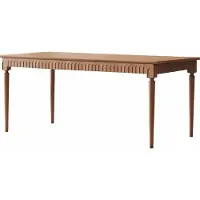 AEA Moderne houten eettafel, bruin, design, massief hout, voor de eetkamer
