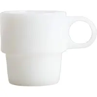 Homla PALLORA White glas met handvat, 250 ml