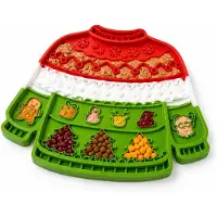 VHV - kerst anti schrokbak hond - voerbak hond - slow feeder - anti-slip
